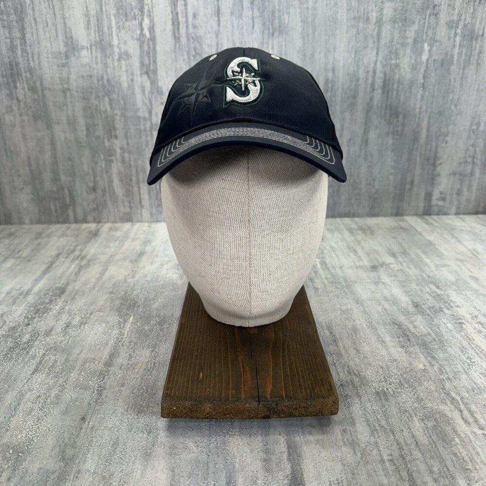 Seattle Mariners 47 One Size Fits All Hook And Loop Hat Ball Cap Baseball MLB